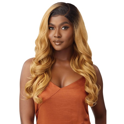 OUTRE HUMAN HAIR BLEND 5X5 LACE CLOSURE WIG - HHB BODY CURL 24" - Picture 13 of 125