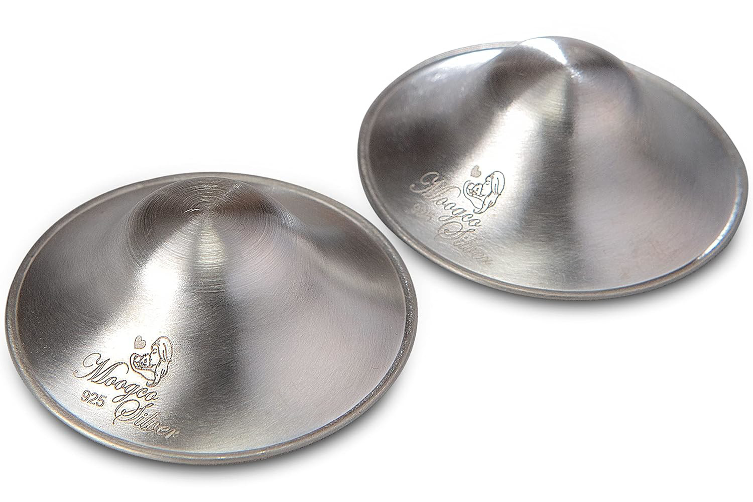 Moogco The Original Silver Nursing Cups - Nipple Shields for Nursing Newborn - -