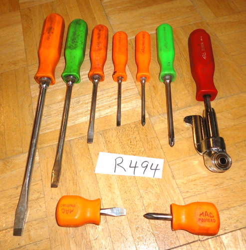 MAC TOOLS 9 PIECE MULTI COLOR HANDLE HARD HANDLE MIXED SCREWDRIVER SET - Bild 10 von 14