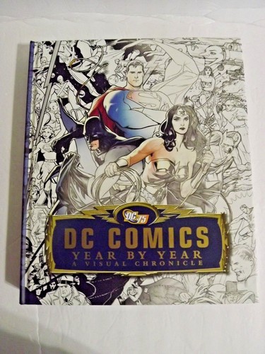 DC COMICS DC75 YEAR BY YEAR A VISUAL CHRONICLE HARDCOVER BOOK w/Lithos & slipcas - Imagen 4 de 10