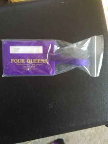 Etiqueta de equipaje de recuerdo Four Queens Casino/Hotel Las Vegas NV - NUEVO - Imagen 3 de 3