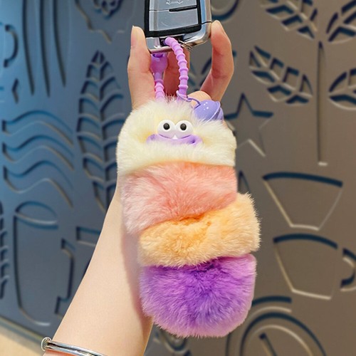 Cute Cartoon Plush Doll Keychains Cartoon Model Pendant Keyring for Birthday - Picture 8 of 16