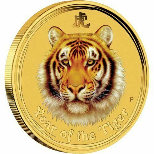 Australia 2010 Year TIGER Lunar Series II $15 1/10 Oz .9999