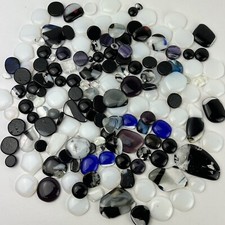 Stained Glass Gems LOT Mosaic Pebbles Nuggets Stones Craft
