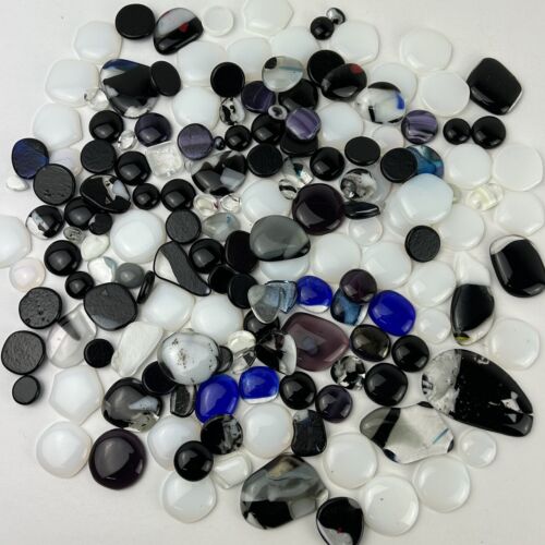 Stained Glass Gems Lot Mosaic Pebbles Nuggets Stones Craft