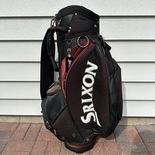Srixon Cart Staff Tour Golf Bag Black Red White 4 Way With Raincover - Picture 9 of 16