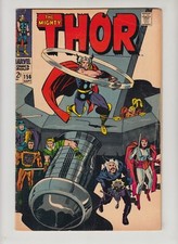 THOR #156 VG+ 4.5 MARVEL COMICS 1968