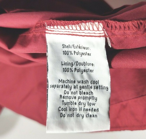 Burgandy Windbreaker Full Zip (North End) Embroidered SNAP ON Logo Sz Large. - Picture 7 of 10