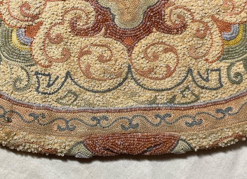 Antique 1800's handmade Victorian needlepoint micro bead Purse clutch hand bag - Picture 6 of 13