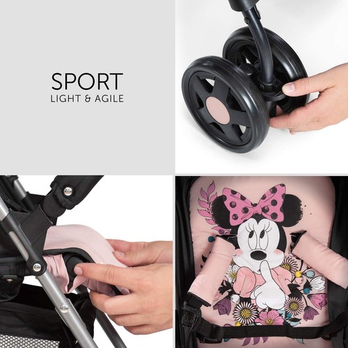✅ PASSEGGINO LEGGERO DISNEY PIEGHEVOLE Posizione Nanna Portaoggetti Cappotta ✅ - Foto 14 di 19