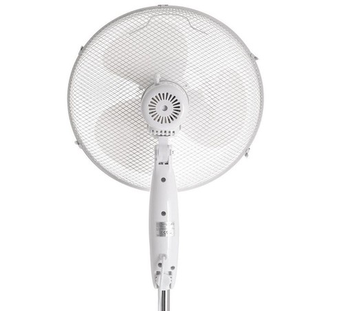 16" LIVIVO WHITE FAN OSCILLATING EXTENDABLE FREE STANDING COOLING PEDESTAL FAN - Picture 4 of 7