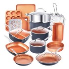 Gotham Steel True 20 Pc Ceramic Cookware Set Nonstick Ceramic Pots and Pans ...