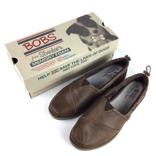Skechers "Bobs" Loafer Slip On Memory Foam Comfort Casual 33731 Brown Womens 9.5 - Picture 5 of 15