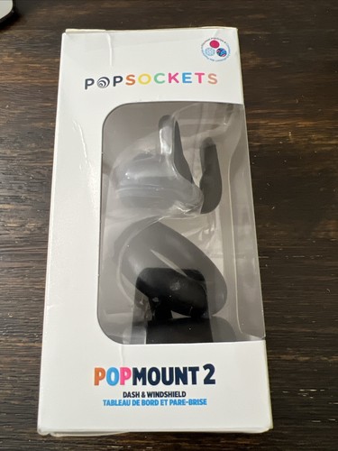 PopSockets PopMount2 supporto cruscotto e parabrezza nero APERTO NUOVO! - Foto 2 di 4