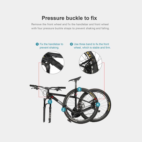 Bike Carry Bag Waterproof Travel 700C 26-27.5'' Road Bicycle Storage Pouch D2I0 - Picture 5 of 12