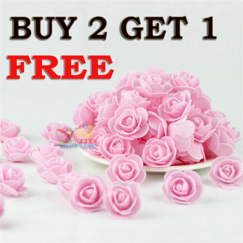 500 Foam Mini Roses WHOLESALE Heads Buds Small Flowers Wedding Home Party UK - Picture 11 of 22