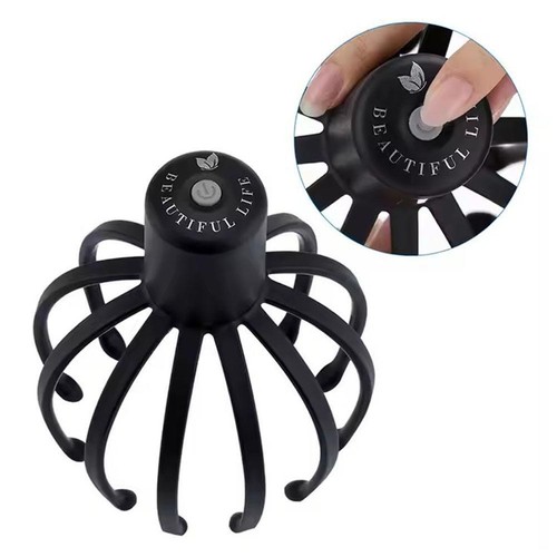 Electric Vibration Head Massager LED Relaxing Vibration Scalp Massage Relax H3N9