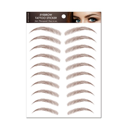 6D Waterproof Eyebrow Tattoo Sticker Stick On False Eyebrows Real Look Make ∠ - Picture 7 of 44