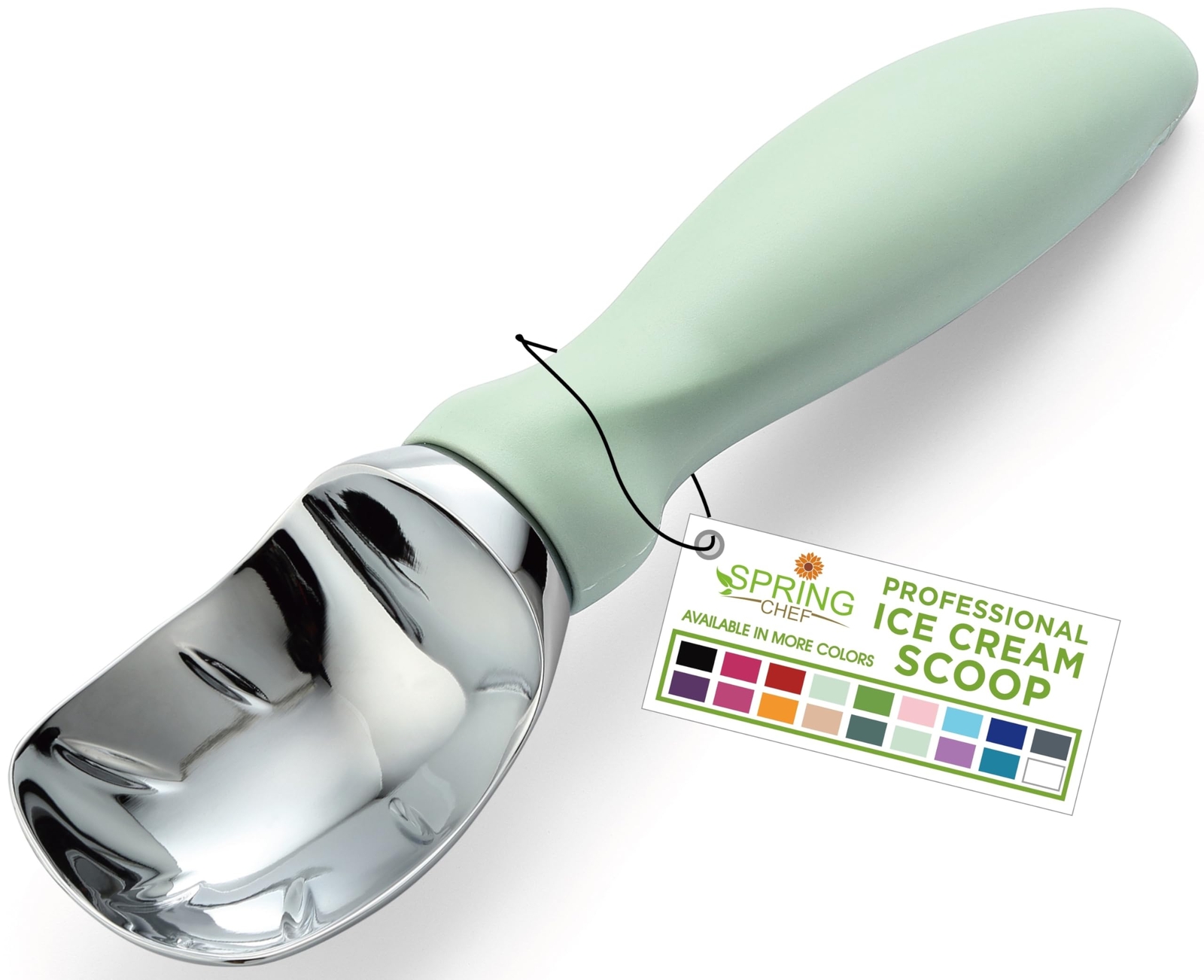 Ice Cream Scoop with Comfortable Handle, Professional Heavy Duty Sturdy Scoop...