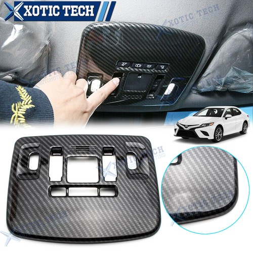 Interior Carbon Fiber Pattern ABS Console Molding Cover For Toyota Camry 2018-up - Picture 15 of 31