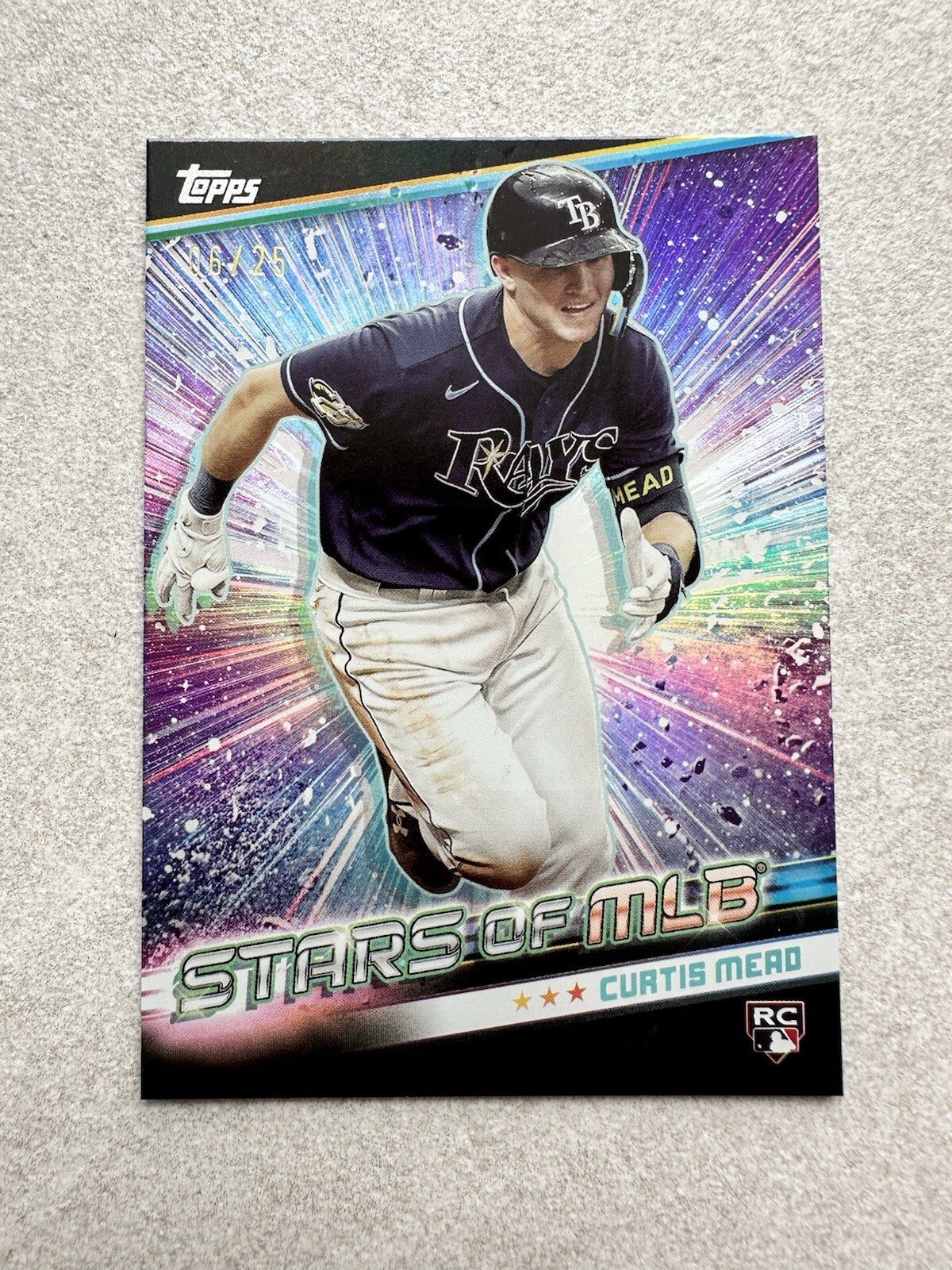 2024 TOPPS UPDATE STARS OF MLB BLACK CURTIS MEAD 06/25 Rookie Card RC #SMLB-72