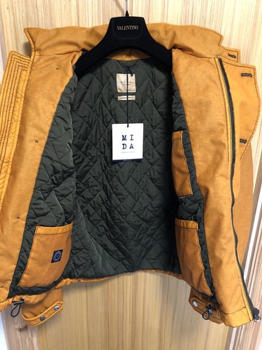M.I.D.A Garment Dyed Coated Orange Jacke Kapuze IT48 S Made In Italy UVP 690£ - Bild 6 von 17
