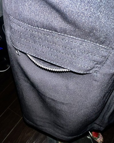 Damen Reißverschluss Rock Neu ohne Etikett schwarz Seide asymmetrisch oberhalb des Knies gefüttert Gr. 8 heiß! - Bild 4 von 10