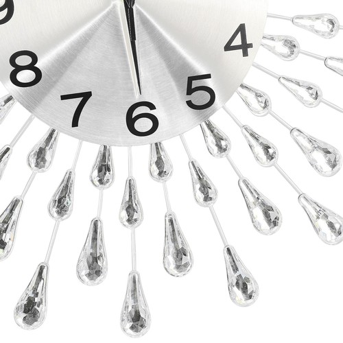 19.7 Inch Large Wall Clock Modern Big Crystal Non-Ticking Quiet Wall Clock Decor - Picture 15 of 15