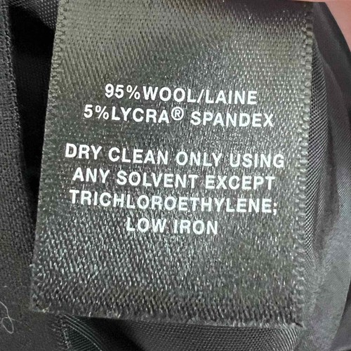 Lafayette 148 New York Black Cap Sleeve Wool Career Sheath Dress W/ Pockets 14 - Picture 10 of 10