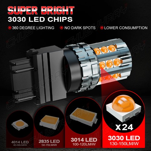 For 2003-2019 Freightliner M2 3157 Turn Signal DRL Lamps 3000k Amber 2PCS - Foto 9 di 9