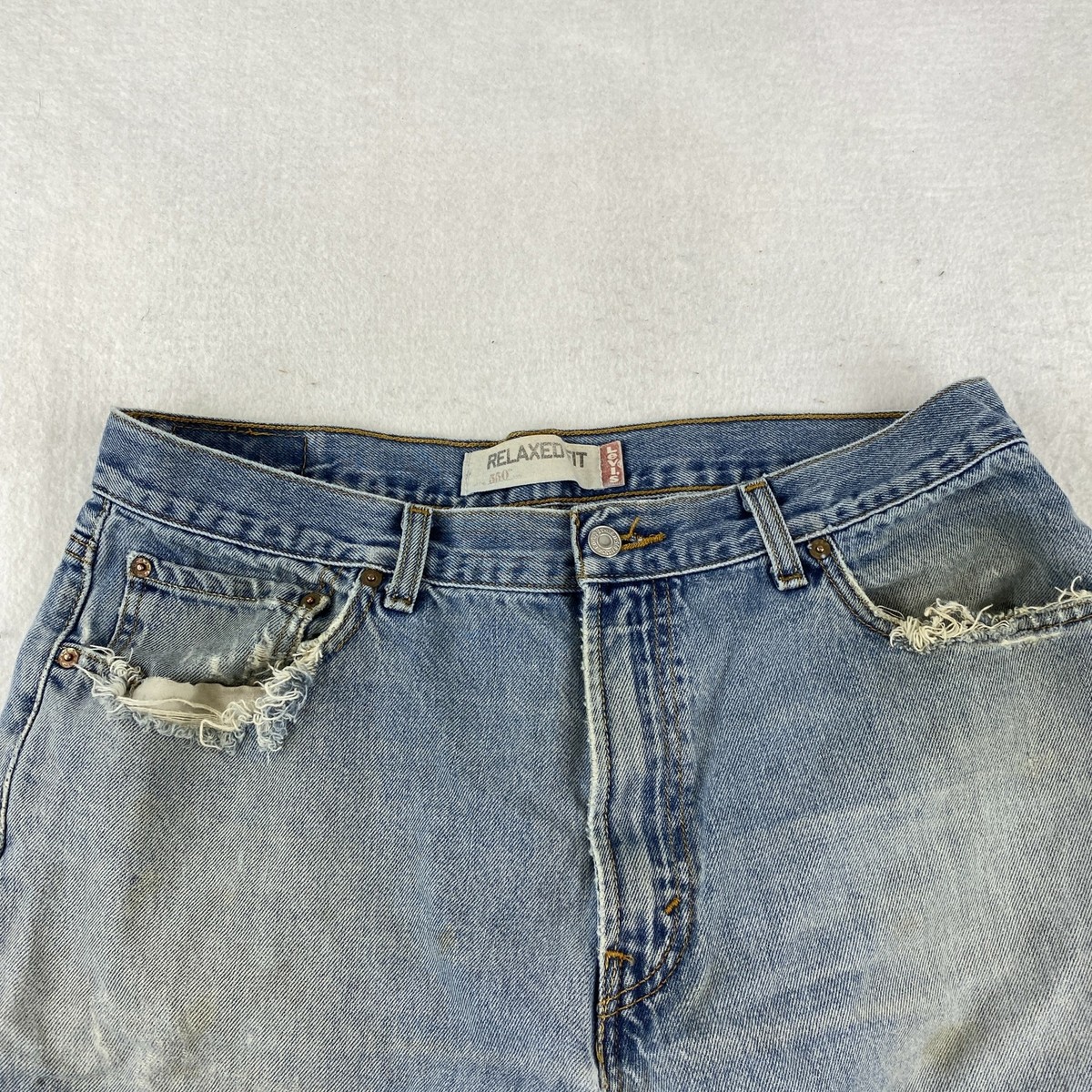 Levi’s550 W36L30 Levi's 550 Relaxed Fit Straight Leg Jeans Men's W36xL30 Blue