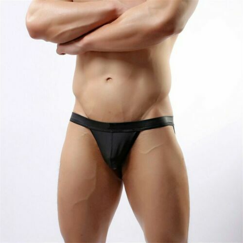 G-String Mini Lingerie Black Sexy Knicker Male Open For Butt Men Thong Underwear - Picture 7 of 9