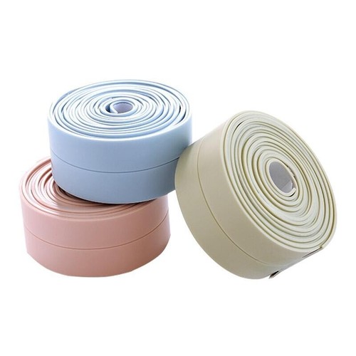 PVC Sealing Strip Tape Self Adhesive Waterproof Wall Sticker Bathroom Sink Bath - Picture 5 of 19