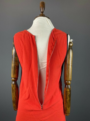 Robe midi dété sans manches tank sans manches Sandro Paris en viscose rouge points de vente taille 3