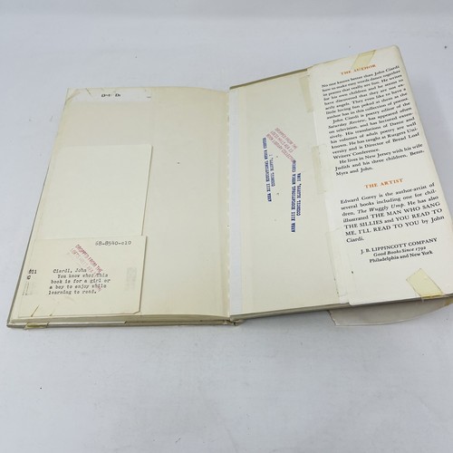 You Know Who John Ciardi 1964 HB DJ 1st Edition 1st Print Edward Gorey Ex-Lib - Picture 11 of 12