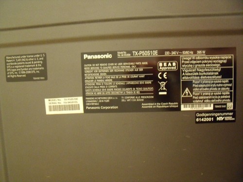 50-Zoll Panasonic Viera HD Fernseher, TX-P50S10E - Bild 10 von 12