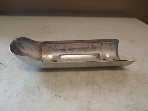2006 06 TRIUMPH ROCKET 3 ROCKET III LEFT MUFFLER CHROME TRIM - Picture 6 of 7