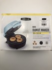 Bella Teal Mini 3 Donut Maker Bake Nonstick Coated Turquoise Blue New Open Box