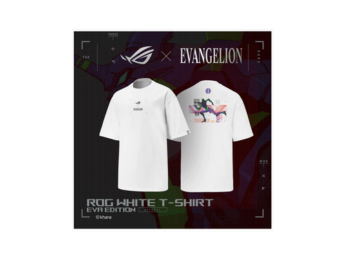 ASUS ROG White T-Shirt EVA Edition - XL Size - Bild 3 von 4