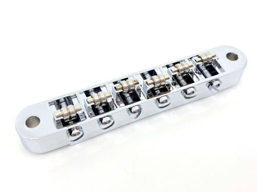Tunematic Roller Bridge with Small Posts - Chrome - For Guitar/Luthier - Picture 2 of 5
