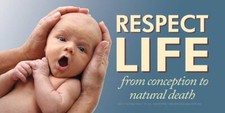Respect Life Pro-Life Vinyl Sign