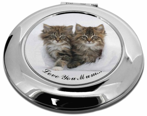 'Love You Mum' Mothers Day Cats MakeUp Round Compact Mirror Chris, AC189lymCMR 'Love You Mum' Mothers Day Cats MakeUp Round Compact Mirror Chris, AC189lymCMR