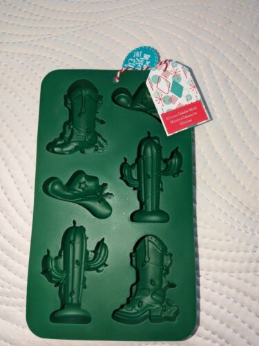 Stampo per biscotti/torte in silicone tema western marca me stesso nuovo con etichetta