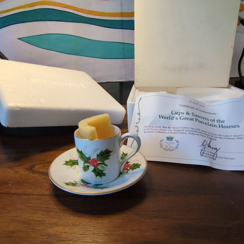 Royal Grafton Demitasse - Teetasse Set Fine Bone China The Danbury Mint England - Bild 21 von 21