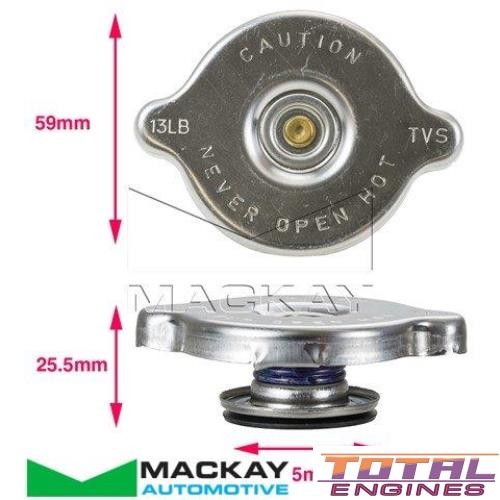 Radiator Cap fits Mazda E1600 1.6L 4Cyl NA - Picture 4 of 4