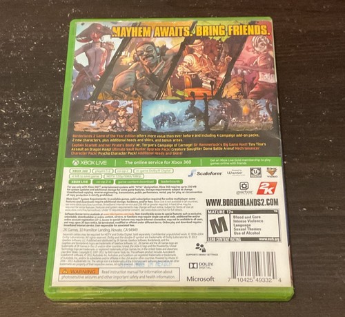 Borderlands 2: Edición Juego del Año Xbox 360 CIB Completo Ver Descripción - Imagen 2 de 5