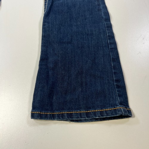 Pantalones de mezclilla ajustados acampanados Aeropostale Hailey para mujer 11/12 largos azules tiro bajo Y2K - Imagen 3 de 11