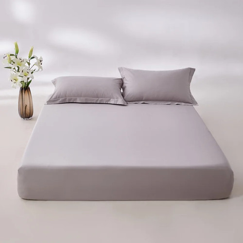 Sábana bajera de algodón egipcio ultra suave cómoda funda de colchón línea de cama - Imagen 37 de 37