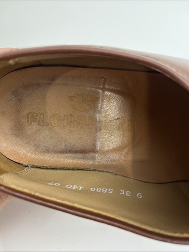 Florsheim Tan Brown Loafers Luxury All Leather Size US 9 Good Condition - Picture 6 of 15