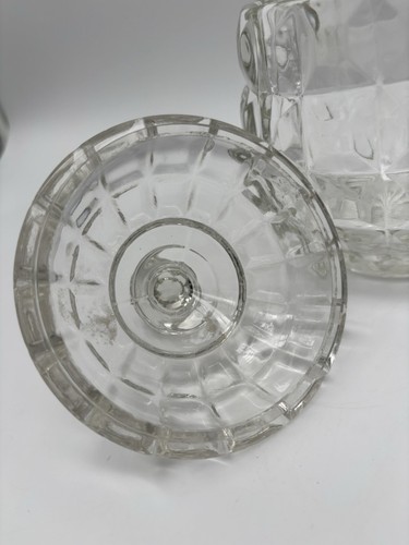 Fostoria American Barrel Sugar/sugar Dish/candy Dish Bowl with Lid - Picture 3 of 8